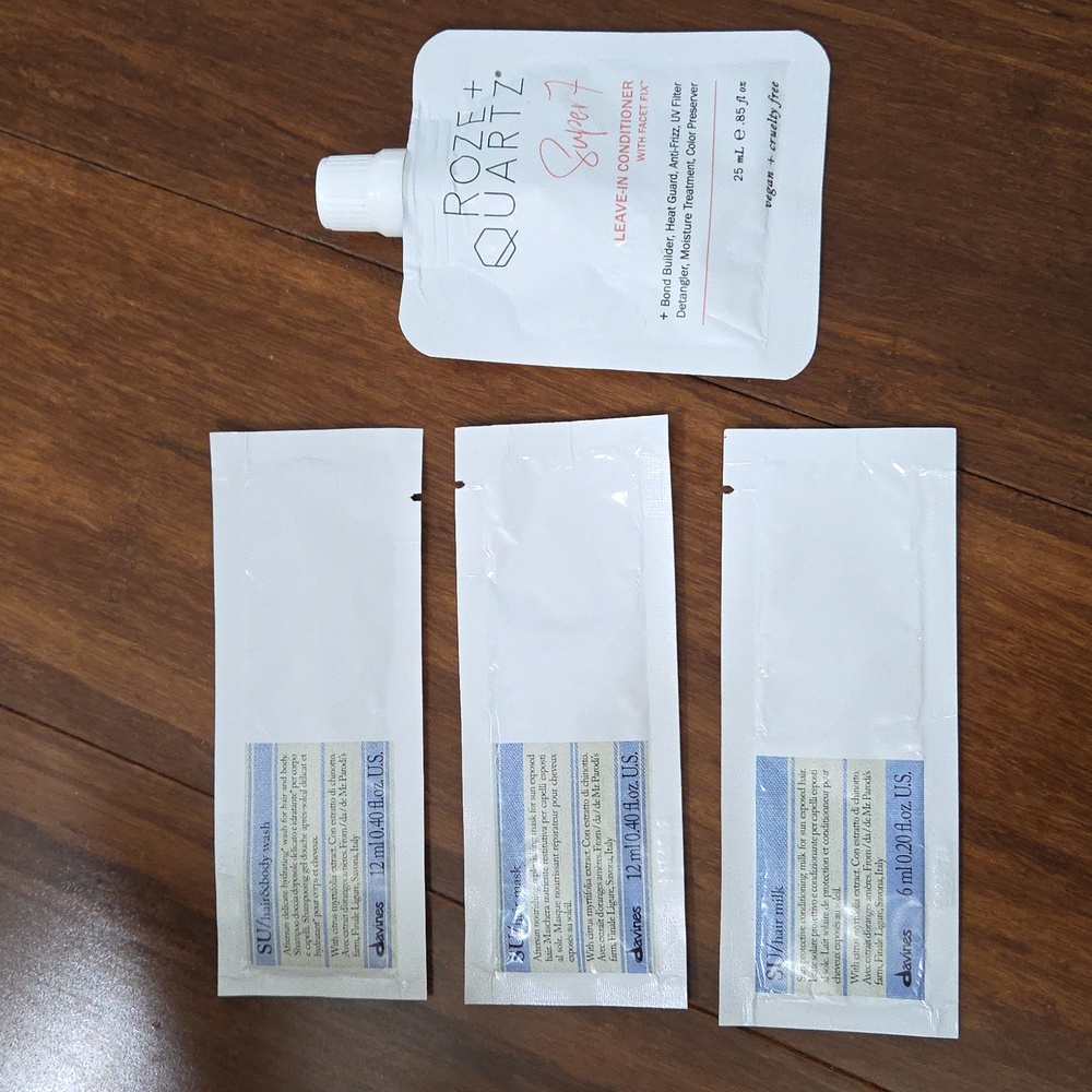 DAVINES SU HAIR & BODY WASH HAIR MILK & MASK ROSE + QUARTZ LEAVE IN CONDITIONER